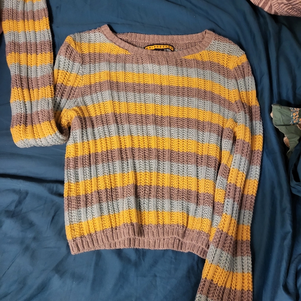 Prince and Fox striped sweater size L